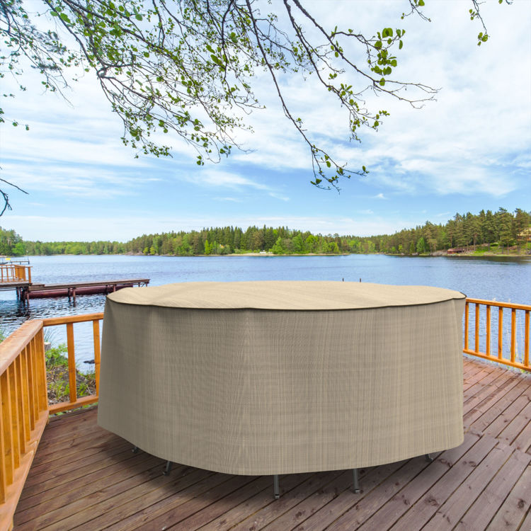 Picture of StormBlock™ Mojave Round Patio Table & Chairs Combo Cover - Medium
