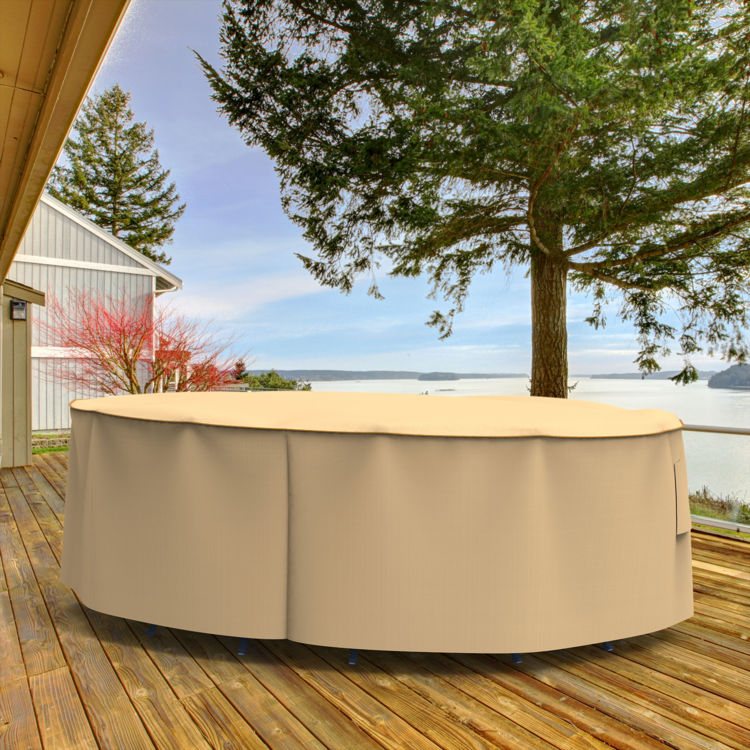 Picture of StormBlock™ Savanna Oval Patio Table & Chairs Combo Cover - Large