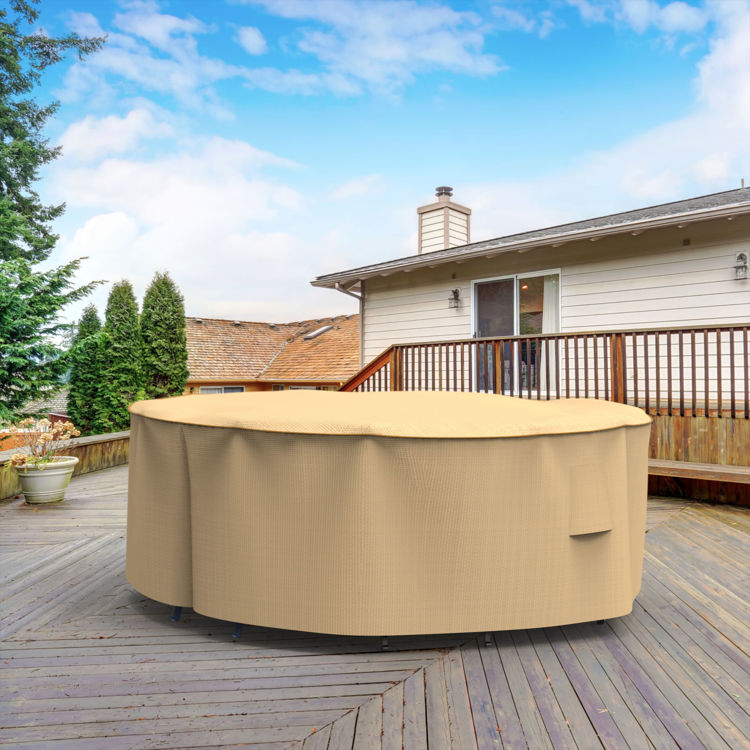 Picture of StormBlock™ Savanna Round Patio Table & Chairs Combo Cover - Extra Large