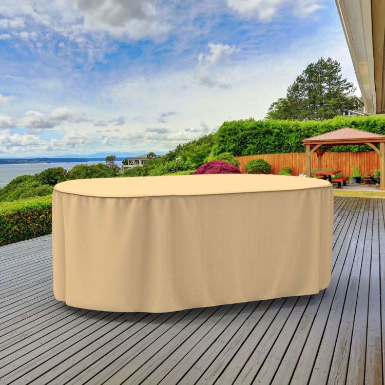 Picture of StormBlock™ Savanna Oval Patio Table Cover - Medium