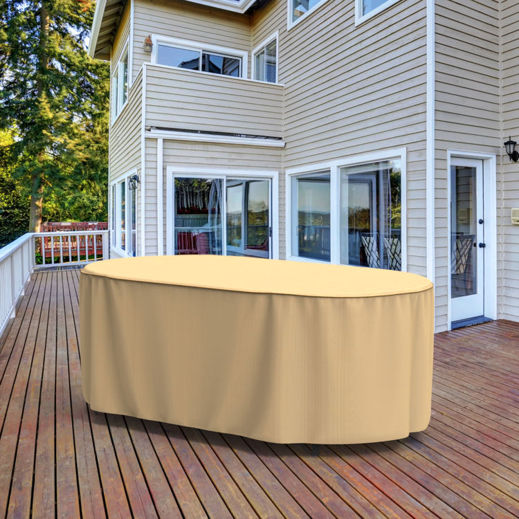 Picture of StormBlock™ Savanna Oval Patio Table Cover - Large