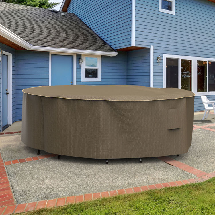 Picture of StormBlock™ Hillside Round Patio Table & Chairs Combo Cover - Extra Large