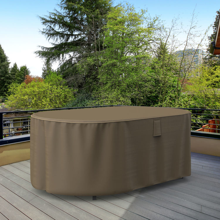 Picture of StormBlock™ Hillside Oval Patio Table Cover - Small