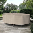 Picture of English Garden Oval Patio Table and Chairs Combo Cover - Extra Extra Large