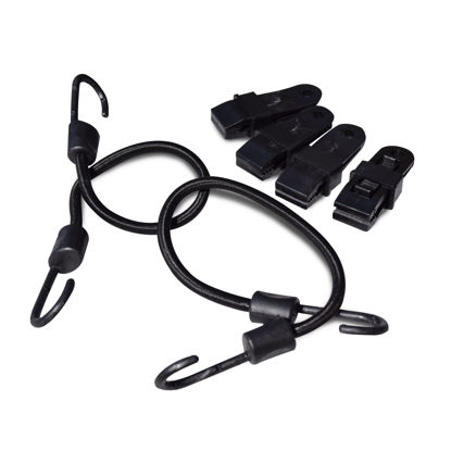 Picture of Complete 12" Gust Guard Kit - 2 Bungee's & 4 Clips