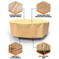 Picture of All-Seasons Round Patio Table & Chairs Combo Cover - Extra Large