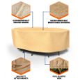 Picture of All-Seasons Oval Patio Table & Chairs Combo Cover - Small