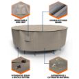 Picture of English Garden Round Patio Table & Chairs Combo Cover - Large