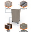 Picture of English Garden Waterproof Square Smoker Grill Cover