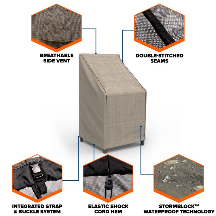 Picture of StormBlock™ Mojave Stackable Chair/Barstool Cover