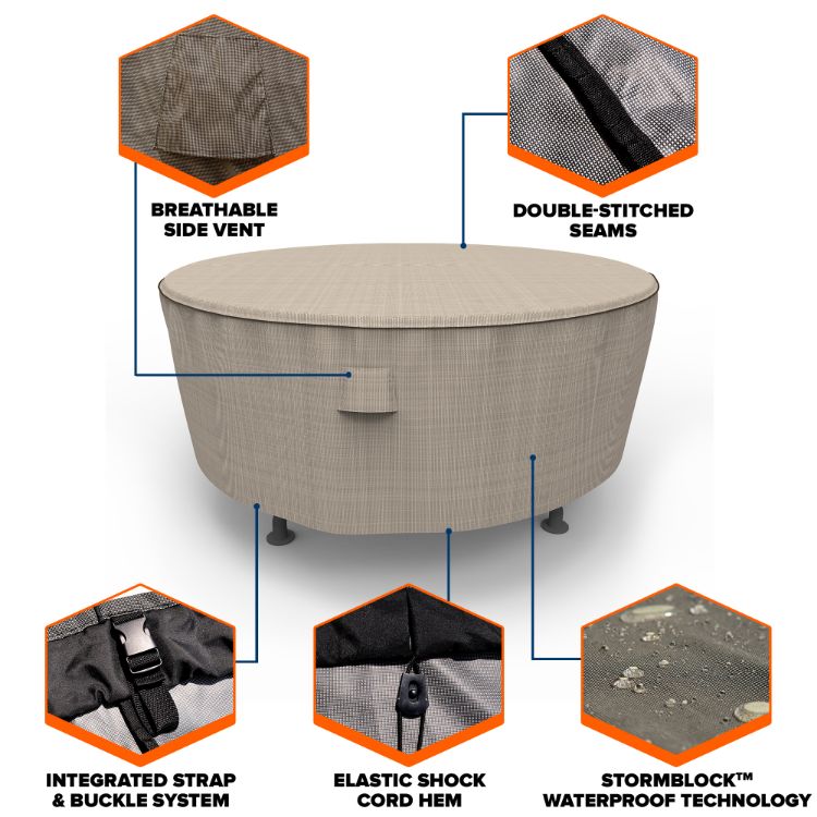 Picture of StormBlock™ Mojave Round Patio Table Cover