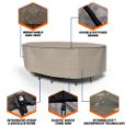 Picture of StormBlock™ Mojave Oval Patio Table & Chairs Combo Cover - Medium
